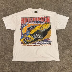 Vintage 2002 Hutchinson Nationals Racing T-Shirt XL Kansas State Fair Sprint Car